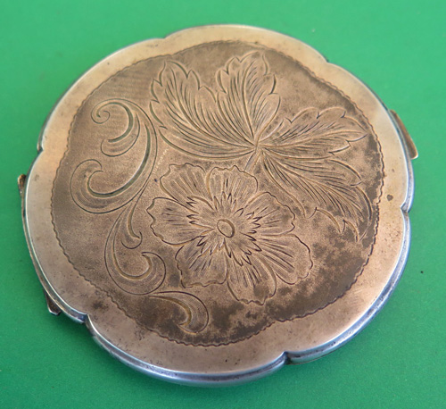 STERLING SILVER POCKET MIRROR/COMPACT